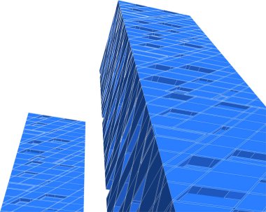 Mimari sanat konseptinde soyut çizgiler, minimum geometrik şekiller.