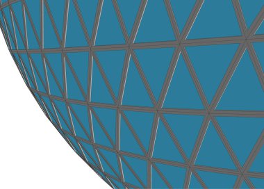 Mimari sanat konseptinde soyut çizgiler, minimum geometrik şekiller. 