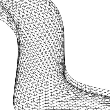 Mimari sanat konseptinde soyut çizgiler, minimum geometrik şekiller.