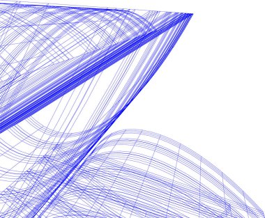 Mimari sanat konseptinde soyut çizgiler, minimum geometrik şekiller. 