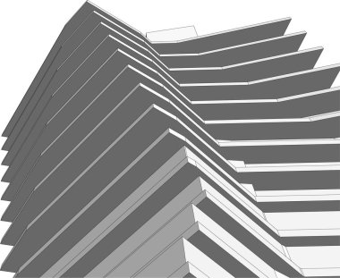 minimal geometrik şekiller, mimari çizgiler