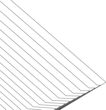 Mimari sanat konseptinde soyut çizgiler, minimum geometrik şekiller. 