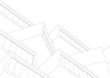 minimal geometrik şekiller, mimari çizgiler