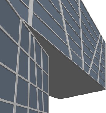 Mimari sanat konseptinde soyut çizgiler, minimum geometrik şekiller. 