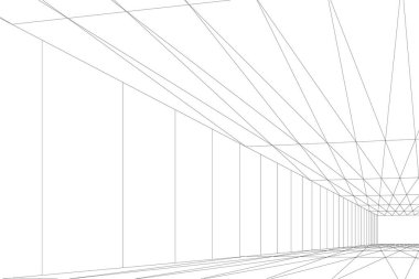 minimal geometrik şekiller, mimari çizgiler