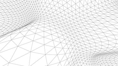 Mimari sanat konseptinde soyut çizgiler, minimum geometrik şekiller. 