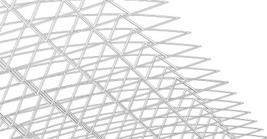 Mimari sanat konseptinde soyut çizgiler, minimum geometrik şekiller.