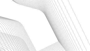 Mimari sanat konseptinde soyut çizgiler, minimum geometrik şekiller. 