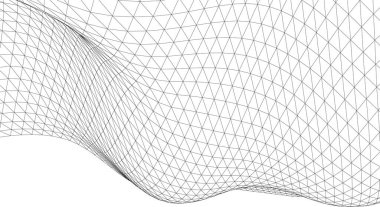 Mimari sanat konseptinde soyut çizgiler, minimum geometrik şekiller. 