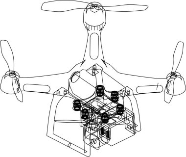 Arkaplanda mimari bina 3d illüstrasyon