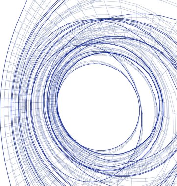 Mimari sanat konseptinde soyut çizgiler, minimum geometrik şekiller. 