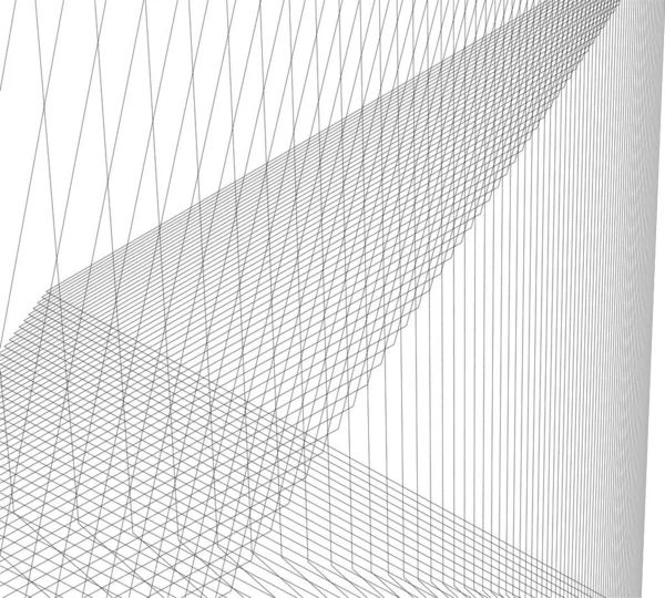 Minimale Geometrische Formen Architektonische Linien — Stockvektor