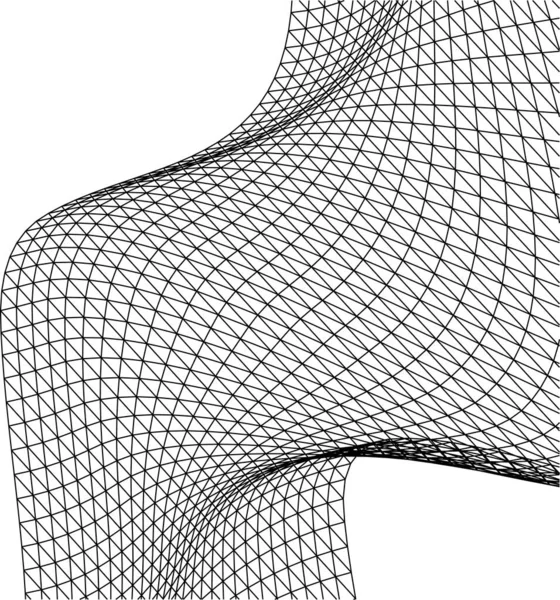 Abstrakte Zeichnungslinien Architektonischen Kunstkonzept Minimale Geometrische Formen — Stockvektor