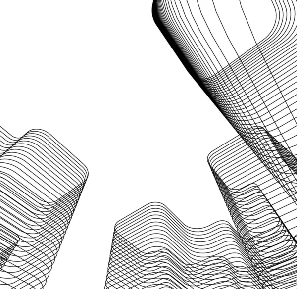 Arquitetura Edifício Ilustração Fundo — Vetor de Stock