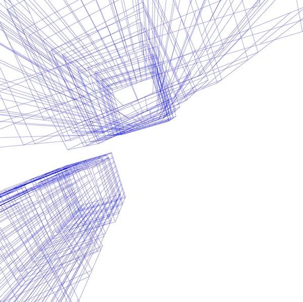 建筑3D背景图 — 图库矢量图片