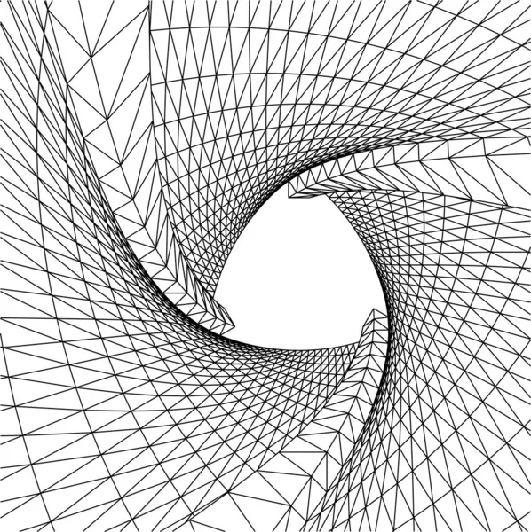 Líneas Abstractas Dibujo Concepto Arte Arquitectónico Formas Geométricas Mínimas — Vector de stock