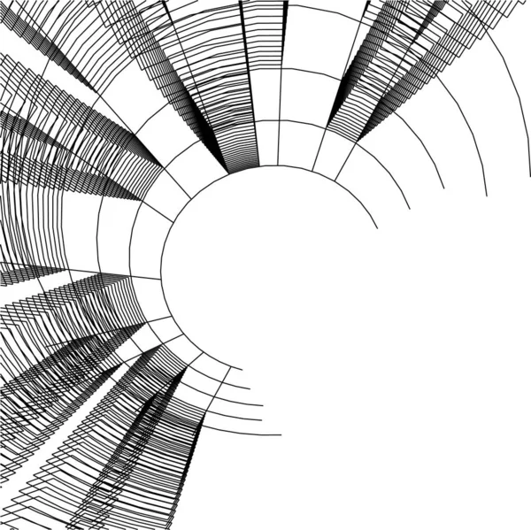 Abstracte Tekenlijnen Architectonisch Kunstconcept Minimale Geometrische Vormen — Stockvector