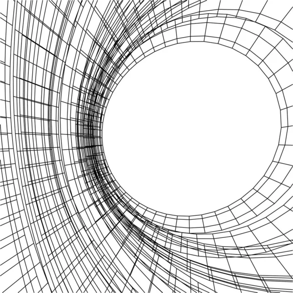 Líneas Abstractas Dibujo Concepto Arte Arquitectónico Formas Geométricas Mínimas — Archivo Imágenes Vectoriales