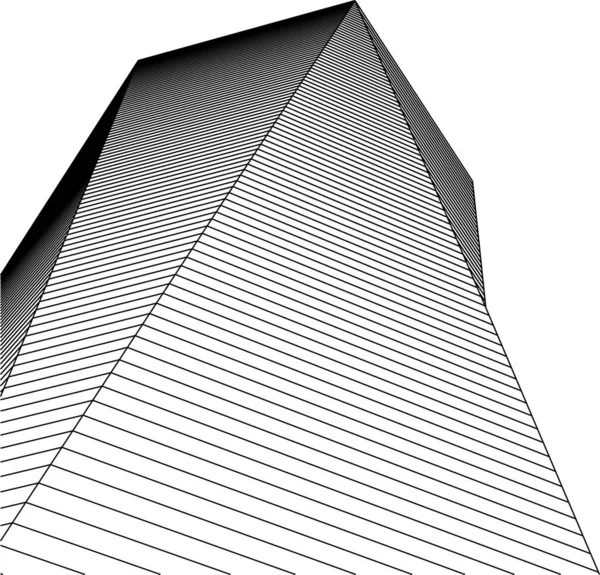 Formes Géométriques Minimales Lignes Architecturales — Image vectorielle