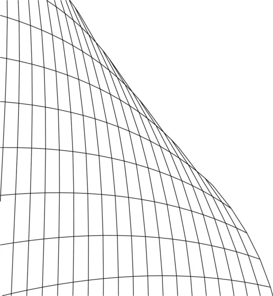 Formes Géométriques Minimales Lignes Architecturales — Image vectorielle