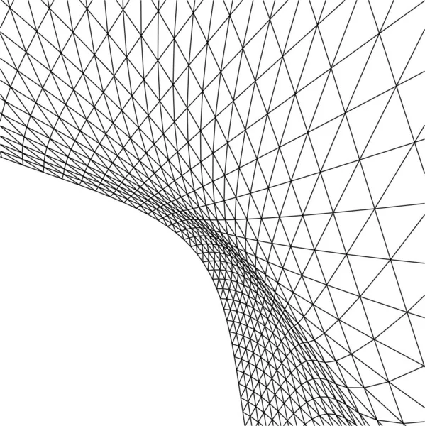 Abstrakte Zeichnungslinien Architektonischen Kunstkonzept Minimale Geometrische Formen — Stockvektor