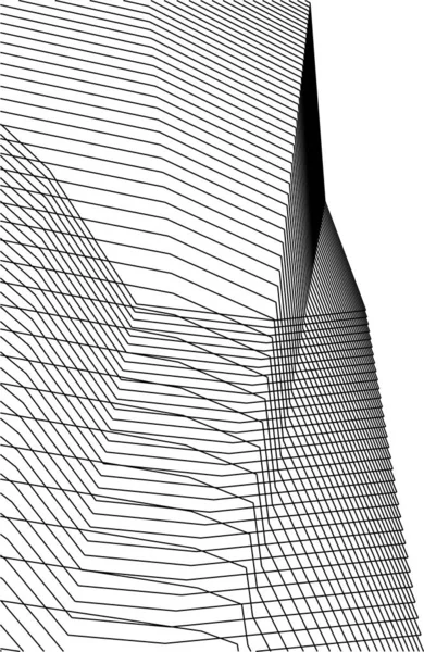 Formas Geométricas Mínimas Linhas Arquitetônicas —  Vetores de Stock