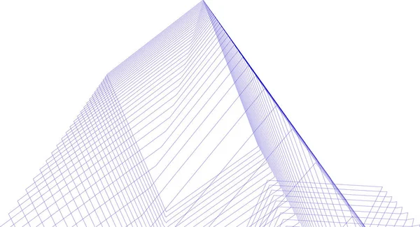 Minimale Geometrische Vormen Architectonische Lijnen — Stockvector