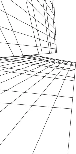 最小几何形状 建筑线 — 图库矢量图片