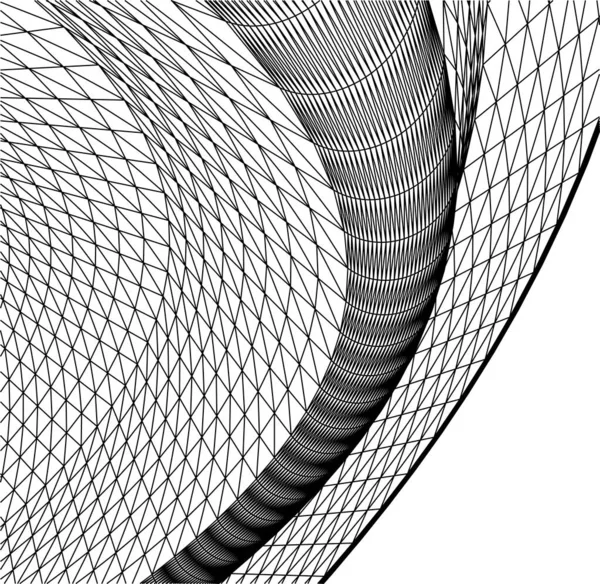 Linhas Abstratas Desenho Conceito Arte Arquitetônica Formas Geométricas Mínimas —  Vetores de Stock