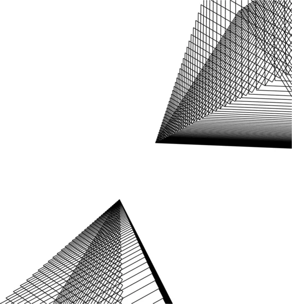 Formes Géométriques Minimales Lignes Architecturales — Image vectorielle