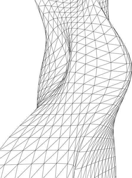 Mimari Sanat Konseptinde Soyut Çizgiler Minimum Geometrik Şekiller — Stok Vektör