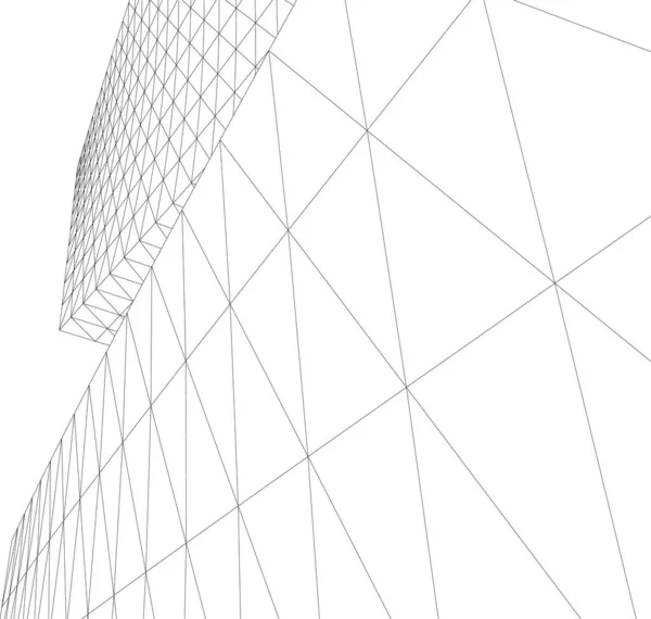 Formes Géométriques Minimales Lignes Architecturales — Image vectorielle