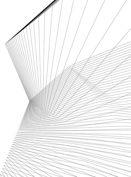 Formes Géométriques Minimales Lignes Architecturales — Image vectorielle