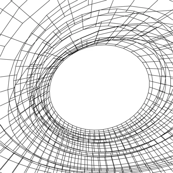 Abstrakcyjne Linie Rysunku Koncepcji Sztuki Architektonicznej Minimalne Kształty Geometryczne — Wektor stockowy