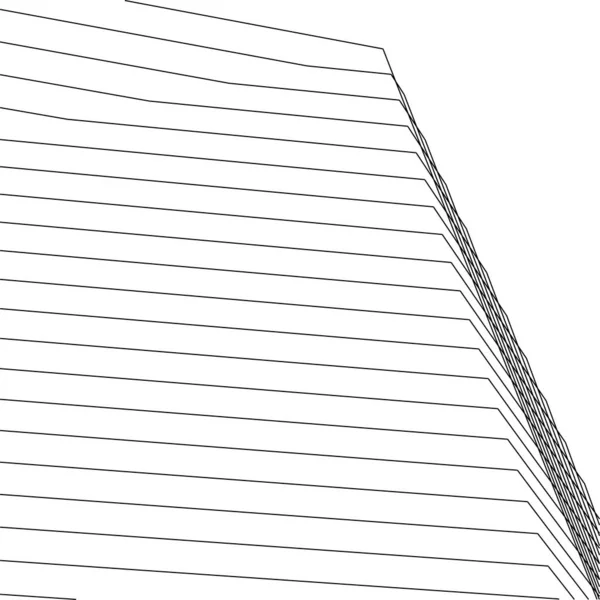 Minimale Geometrische Formen Architektonische Linien — Stockvektor