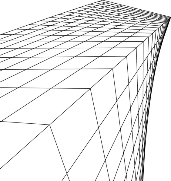 Minimale Geometrische Formen Architektonische Linien — Stockvektor