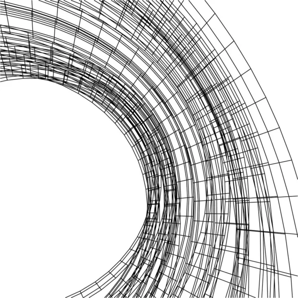 Líneas Abstractas Dibujo Concepto Arte Arquitectónico Formas Geométricas Mínimas — Vector de stock