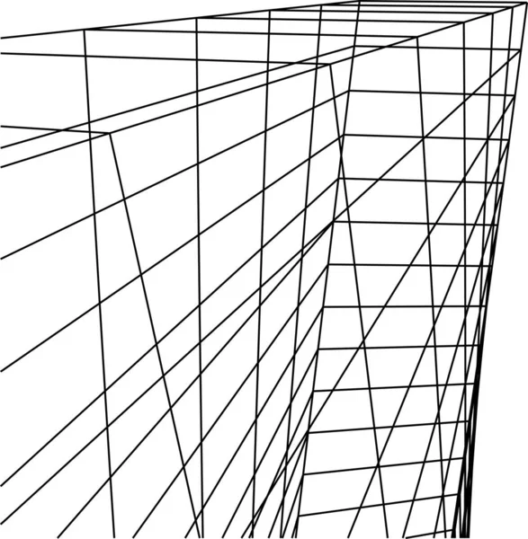 Formes Géométriques Minimales Lignes Architecturales — Image vectorielle