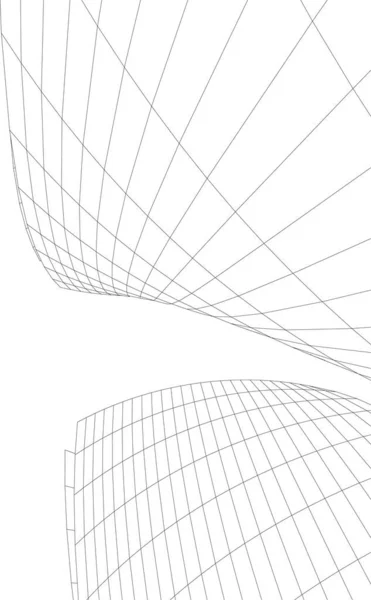 Formas Geométricas Mínimas Líneas Arquitectónicas — Vector de stock