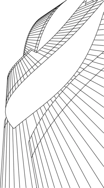 Formas Geométricas Mínimas Linhas Arquitetônicas — Vetor de Stock