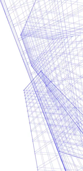 Абстрактные Чертежи Архитектурном Искусстве Минимальные Геометрические Формы — стоковый вектор