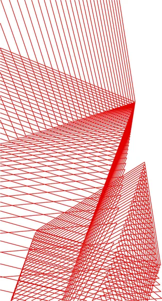 Formas Geométricas Mínimas Linhas Arquitetônicas — Vetor de Stock