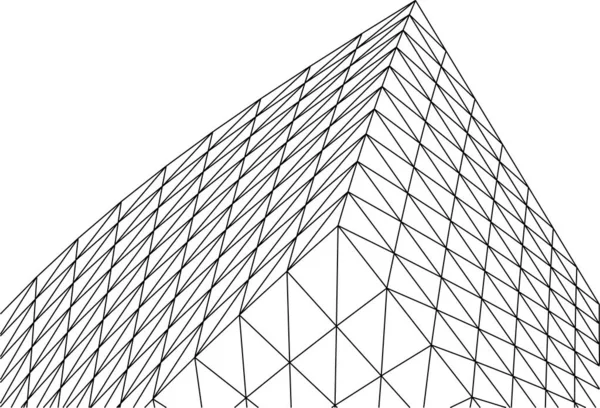 Formas Geométricas Mínimas Linhas Arquitetônicas —  Vetores de Stock