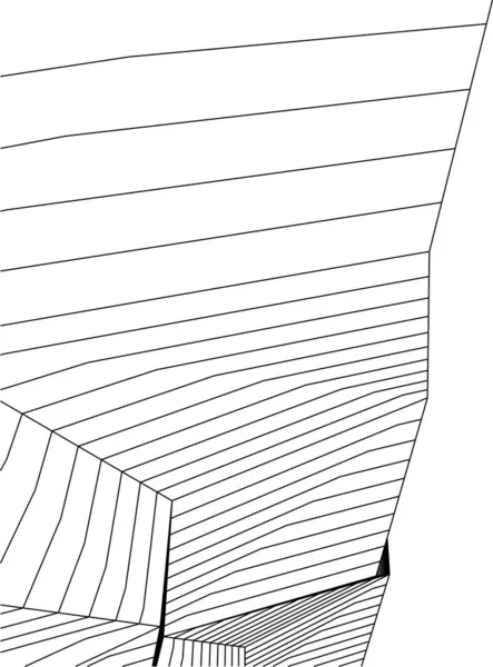 Formas Geométricas Mínimas Linhas Arquitetônicas — Vetor de Stock