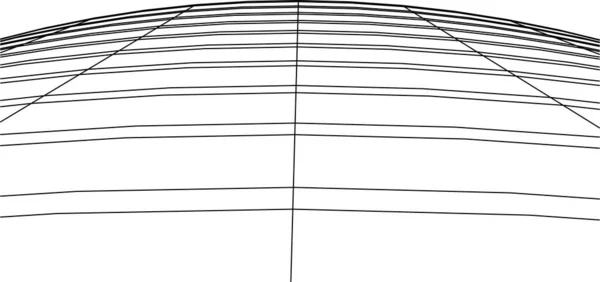 Formas Geométricas Mínimas Líneas Arquitectónicas — Vector de stock