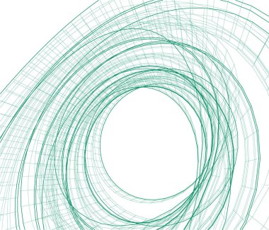 Mimari sanat konseptinde soyut çizgiler, minimum geometrik şekiller. 