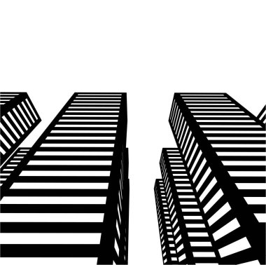 minimal geometrik şekiller, mimari çizgiler