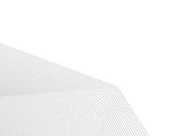 Mimari sanat konseptinde soyut çizgiler, minimum geometrik şekiller.