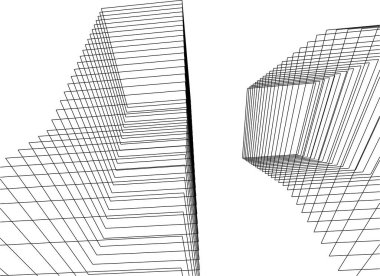 minimal geometrik şekiller, mimari çizgiler