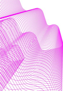 Mimari sanat konseptinde soyut çizgiler, minimum geometrik şekiller. 